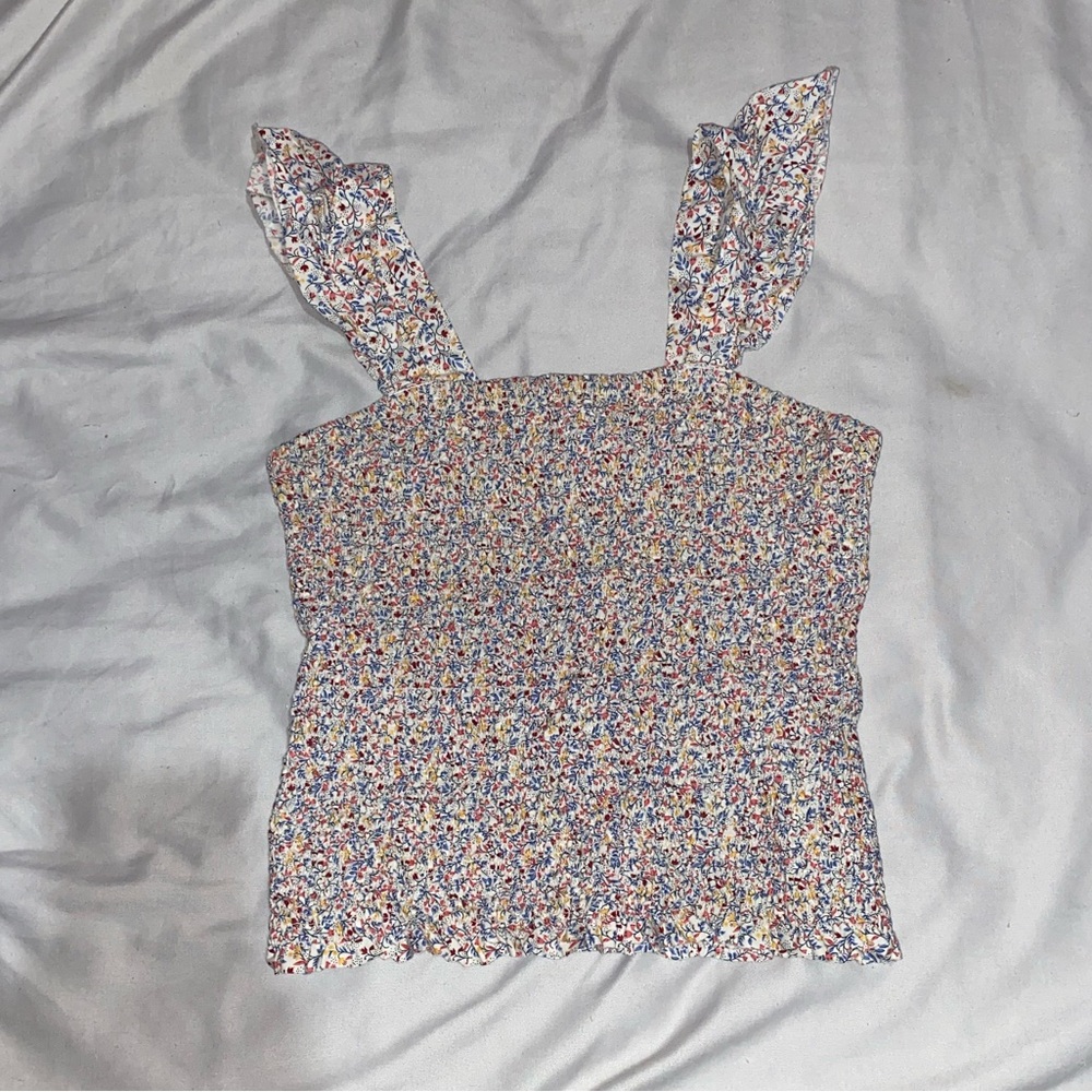 Old Navy Multicolor Floral Tank Top